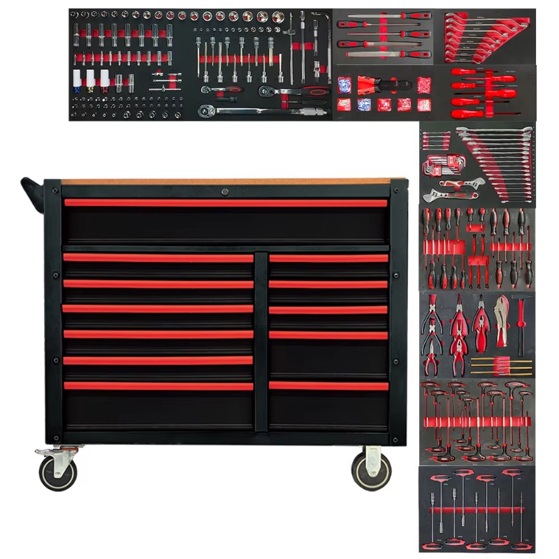 Tools Box For Workshop - Carrello Portautensili Industriale con 12 Cassetti