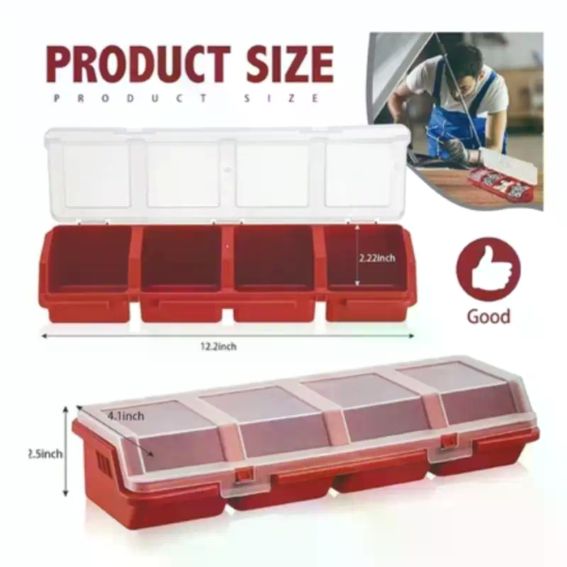 Tools Box For Workshop - Scatola Organizzatrice per Viti in Plastica