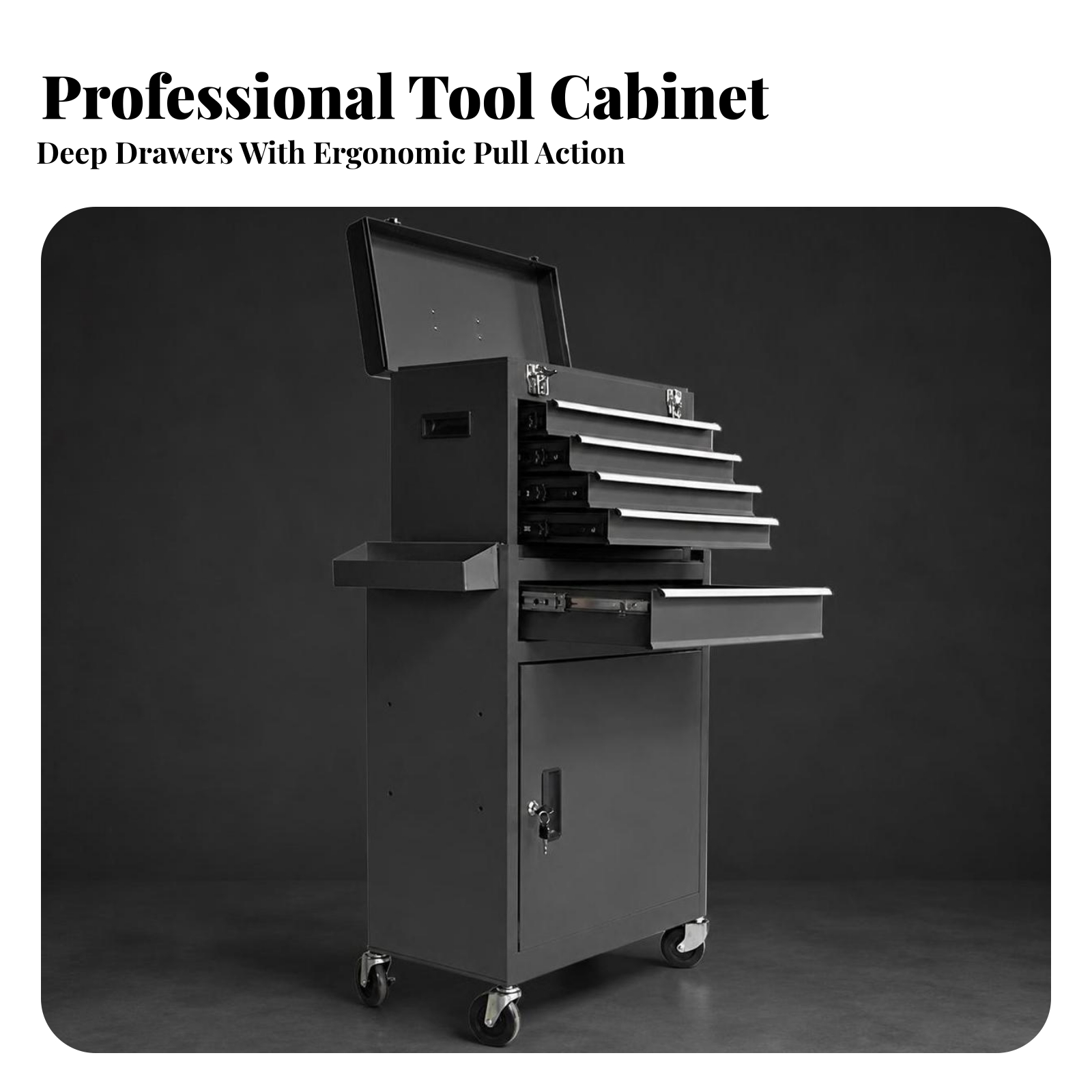 Tools Trolley For Workshop - Carrello Portautensili con Ruote e Serratura