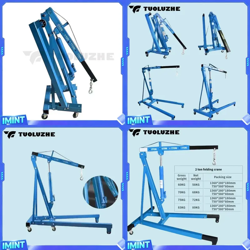 Hand Tools Mechanical Workshop - Gru idraulica pieghevole blu da 2